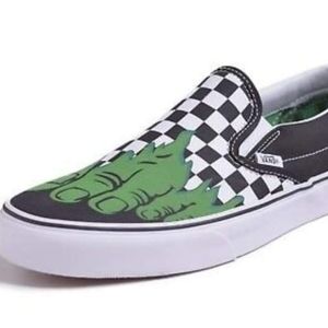 Vans Classic Slip-On Marvel Hulk Checkered Shoes